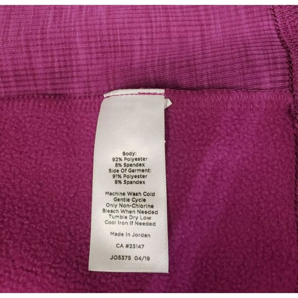 T By Talbots Zip-Up Jacket, Purple, size L, Pockets, Polyester/Spandex Fleece - Picture 9 of 9